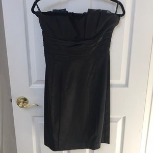 Black tube top dress